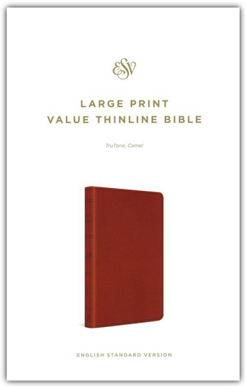 Picture of ESV Large Print Value Thinline Bible, TruTone Camel, Soft Leather Look