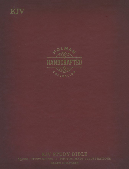Picture of KJV Full-Colour Study Bible, Holman Handcrafted Collection, Premium Goatskin