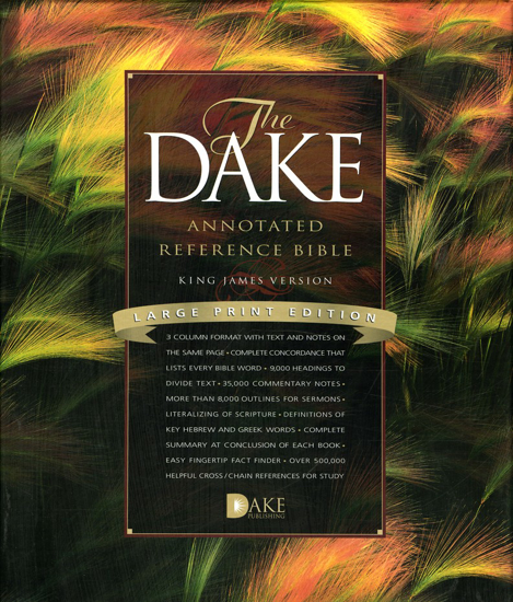 Picture of KJV Dake Annotated Reference Bible, Large Print, Bonded leather, Black