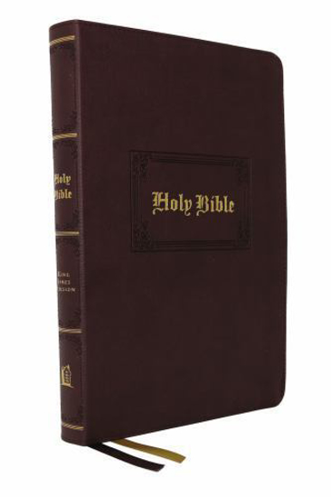 Picture of KJV, Reference Bible, Personal Size Large Print, Leathersoft, Brown, Red Letter, Comfort Print