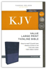 Picture of KJV Value Large Print Thinline Bible, Blue Leathersoft
