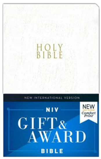 Picture of NIV, Gift and Award Bible, Leather-Look, White, Comfort Print