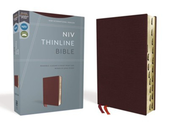 Picture of NIV Thinline Bible Burgundy, Bonded Leather, Indexed