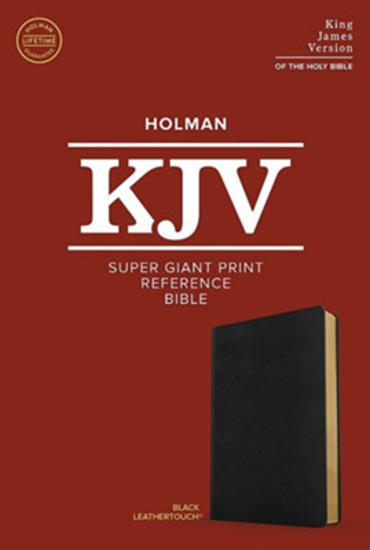 Picture of KJV Super Giant-Print Reference Bible soft leather-look, black