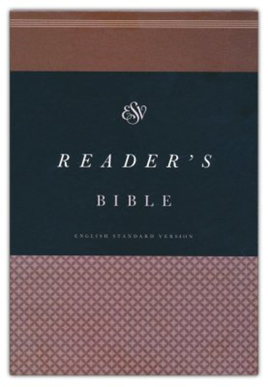 Picture of ESV Reader's Bible--soft leather-look, brown & cordovan