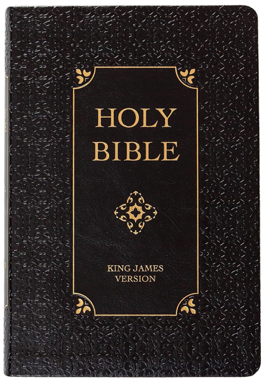 Picture of KJV Giant Print Holy Bible obsidian faux leather INDEXED 14 point font